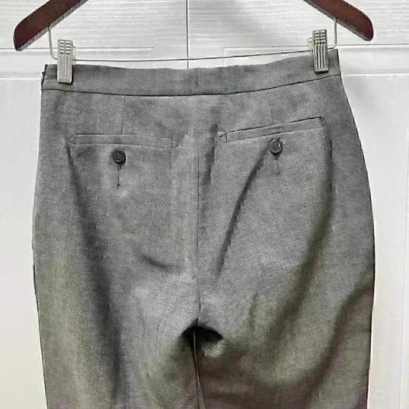 Max Mara Trouser Pants Made In Italy Mohair Wool Minimalist Gray - Picture 5 of 13